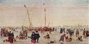 AVERCAMP, Hendrick A scene on the ice oil painting on canvas